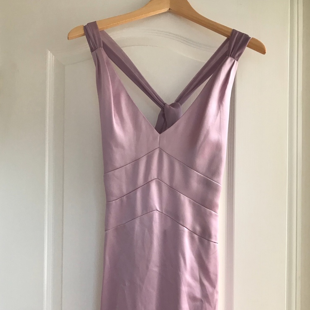 BCBG purple long gown dress